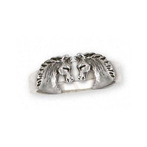Horse Jewelry Horse Ring Jewelry Sterling Silver Handmade Horse Ring EQU16-2R