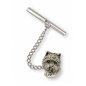 Westie Jewelry Westie Charm Westie Jewelry Westie Tie Tack Jewelry Plata de ley hecha a mano West Highland White Terrier Tie Tack WT12-TT