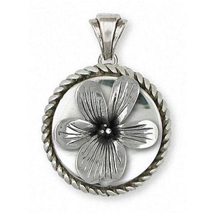Violet Jewelry Violet Pendant Jewelry Sterling Silver Handmade Flower Pendant VT1-DP