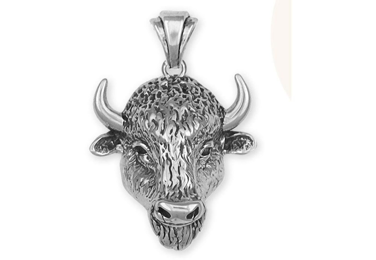 Bison Jewelry Buffalo Pendant Jewelry Sterling Silver Handmade Etsy