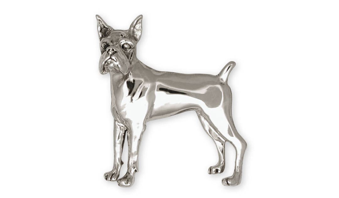 Boxer Jewelry Boxer Brooch Pin Jewelry Sterling Silver Etsy