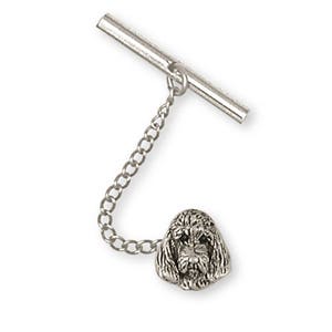 PBGV Jewelry Pbgv Petit Basset Griffon Vendeen - Alfiler de corbata para perro, hecho a mano en plata, GV5-TT