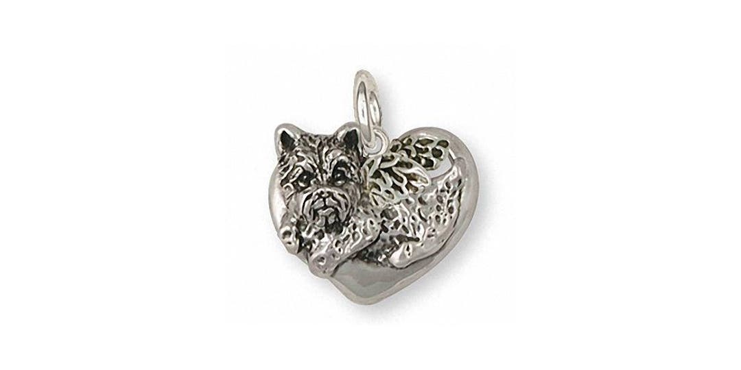 Cairn Terrier Jewelry Cairn Terrier Angel Charm Jewelry Sterling Silver