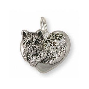 Cairn Terrier Jewelry Cairn Terrier Angel Charm Jewelry Sterling Silver Handmade Dog Charm CR9-AC