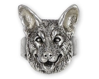 Australian Cattle Dog Ring Sterling Silver Handmade Australian Cattle Dog Jewelry CTD1-R