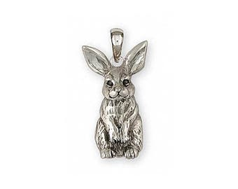 Rabbit Jewelry Rabbit Pendant Jewelry Sterling Silver Handmade Rabbit Pendant RA11X-P