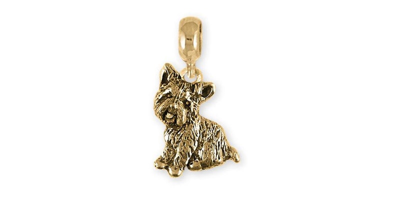 Yorkie Jewelry 14k Gold Handmade Yorkshire Terrier Charm Slide Y Yorkie Jewelry 14k Gold Handmade Yorkshire Terrier Charm Slide Y