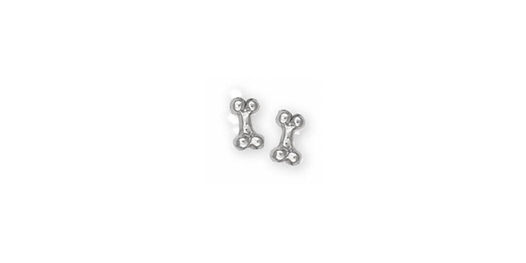 Orecchini a forma di osso di cane, in argento Sterling 925, per donna, ipoallergenici per orecchie sensibili asimmetriche dopo compleanno ragazza (spazzolato), Argento sterling