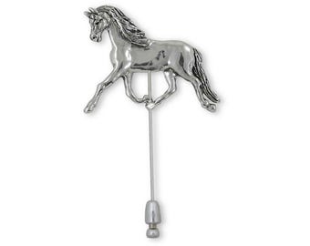 Arabisch paard brochespeld sterlingzilver handgemaakt Arabisch paard sieraden EQ18-STP