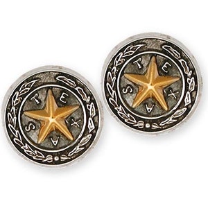 Texas Jewelry Texas Jewelry Texas Seal Earrings Jewelry Sterling Silver Handmade Texas Earrings TX14-E