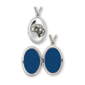 Brittany Spaniel Jewelry Brittany Dog Photo Locket Handmade Sterling Silver Dog Jewelry BR4-V