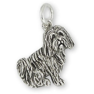 Tibetan Terrier Jewelry Sterling Silver Handmade Tibetan Terrier Charm TTR4-C