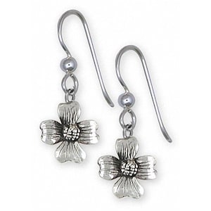 Dogwood Jewelry Dogwood Jewelry Sterling Silver Dogwood Earrings Handmade Flower Jewelry DGW5-FW
