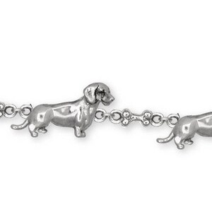 Dachshund Jewelry Sterling Silver Dachshund Bracelet Jewelry Handmade Dog Jewelry DA15-BR