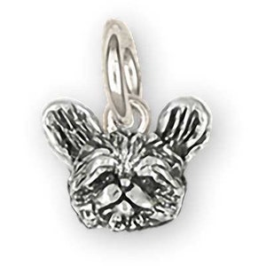 Shih Tzu Joyería Plata de Ley Hecho a Mano Shih Tzu Charm SZ33H-C