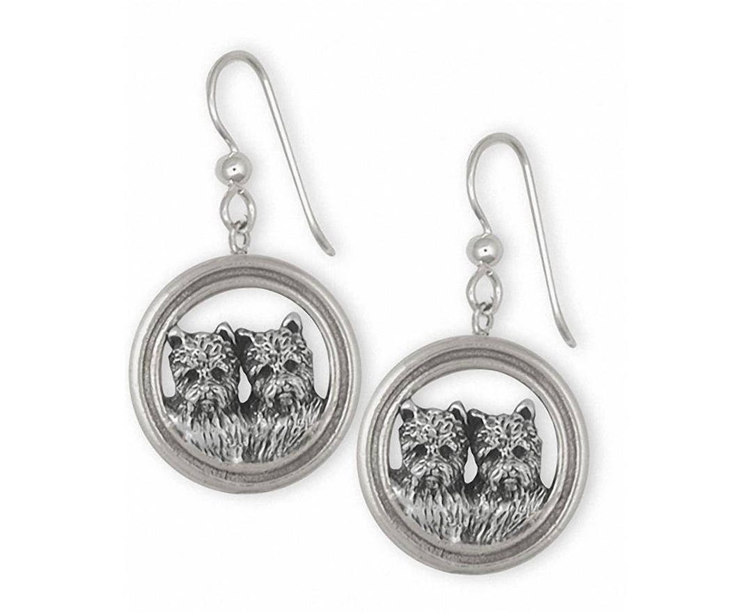 Cairn Terrier Jewelry Cairn Terrier Earrings Jewelry Sterling Silver