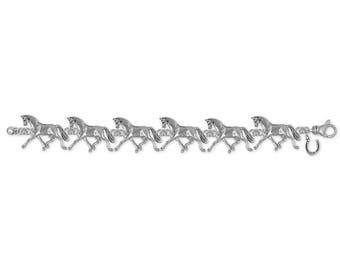 Horse Jewelry Horse Bracelet Jewelry Sterling Silver Handmade Horse Bracelet EQU1-BR