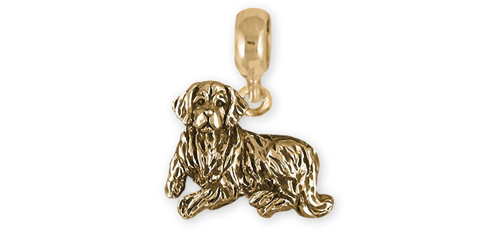 Golden Retriever Pandora Charm Jewelry 14k Gold Handmade Golden