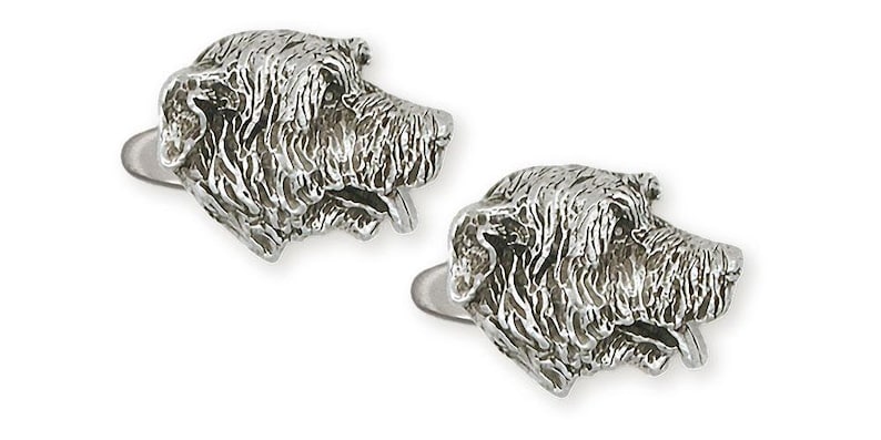 Sterling Silver Irish Wolfhound Dog Pendant 