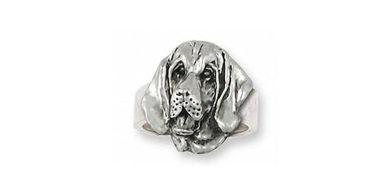 Bloodhound Jewelry Bloodhound Ring Jewelry Sterling Silver Handmade Dog Ring BHD2 R