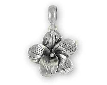 Jasmine Jewelry Sterling Silver Handmade Jasmine Flower Charm Slide This Charm Will Fit A Pandora® Slide Bracelet Jas1-pns