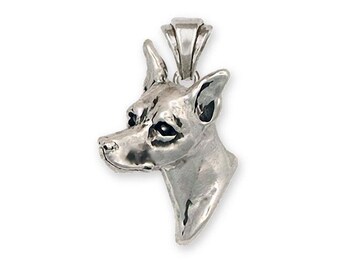 Min Pin sieraden Sterlingzilver handgemaakte miniatuurpinscher hanger MP10P