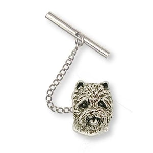 Westie Jewelry Westie Charm Westie Jewelry Westie Tie Tack Jewelry Plata de ley hecha a mano West Highland White Terrier Tie Tack WT13-TT