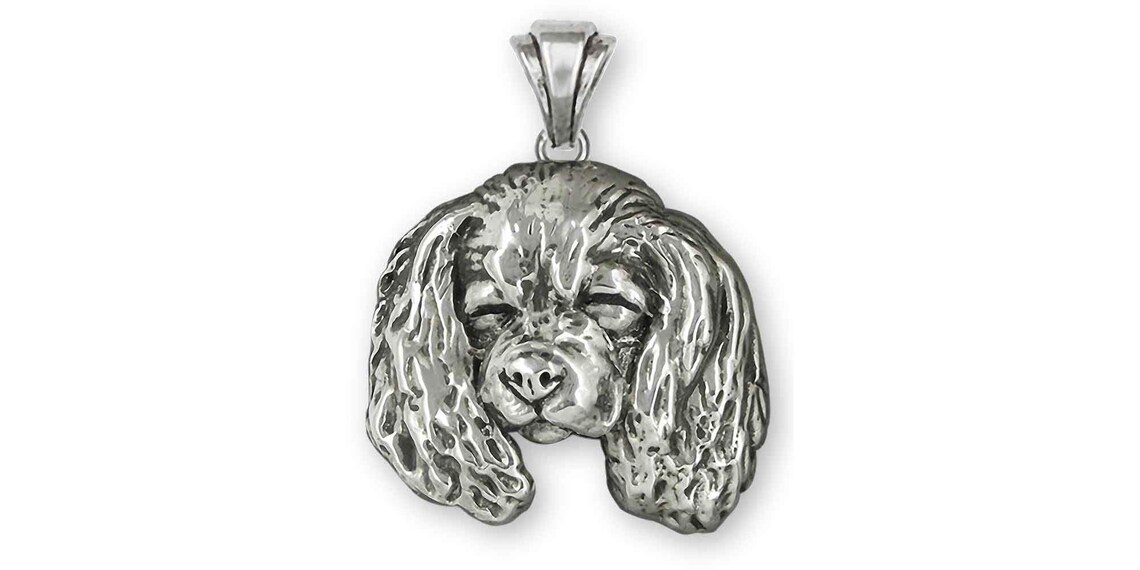 KINGWHYTE Collana a forma di zampa di cane, ciondolo a forma di cuore