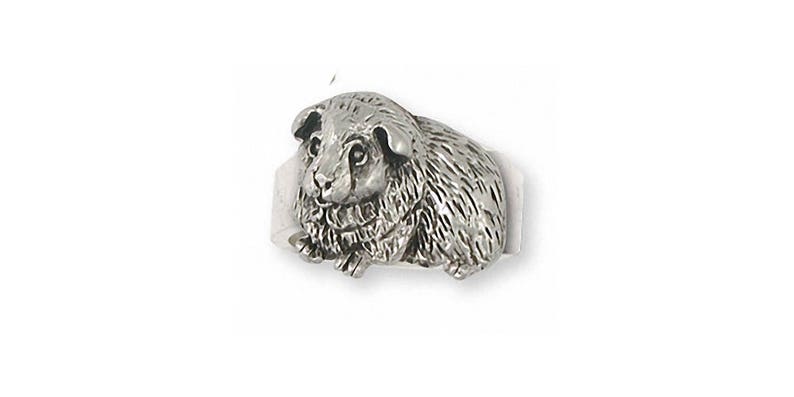 Guinea Pig Ring Jewelry Sterling Silver Handmade Piggie Ring GP8-R