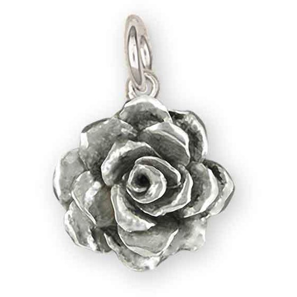 Gardenia Jewelry Sterling Silver Handmade Gardenia Charm  GAR1-C