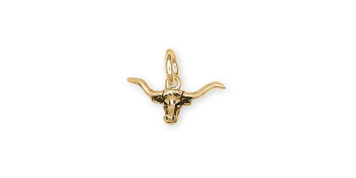 Longhorn Jewelry 14k Gold Handmade Longhorn Charm LN7CG Etsy