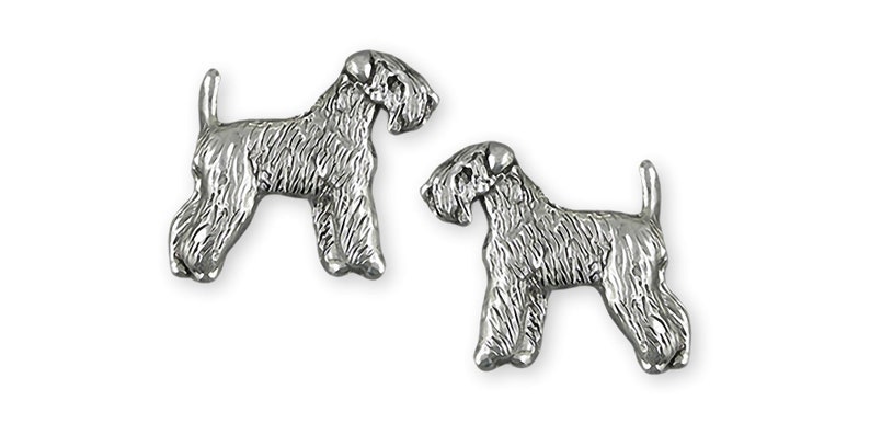 Soft Coated Wheaten Terrier Jewelry Sterling Silver Handmade Wheaten Earrings SCW121X-E