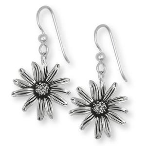 Black Eyed Susan Jewelry Black Eyed Susan Earrings Jewelry Sterling Silver Handmade Flower Earrings BES1-E