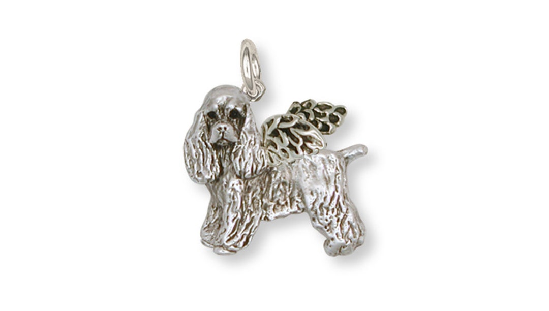 Cocker Spaniel Jewelry Cocker Spaniel Angel Charm Handmade Sterling ...