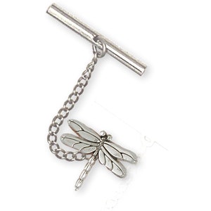 Dragonfly Jewelry Sterling Silver Handmade Dragonfly Tie Tack  DY3-TT