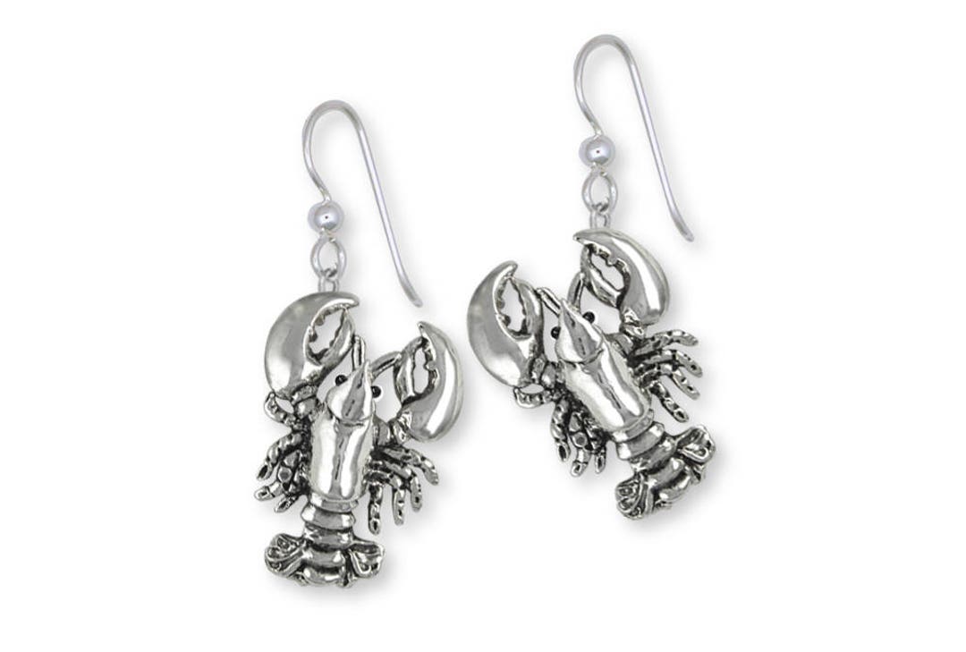 Lobster Jewelry Lobster Earrings Jewelry Sterling Silver Handmade