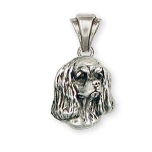 Cavalier King Charles Spaniel Pendant Jewelry Handmade Sterling Silver KC5-P