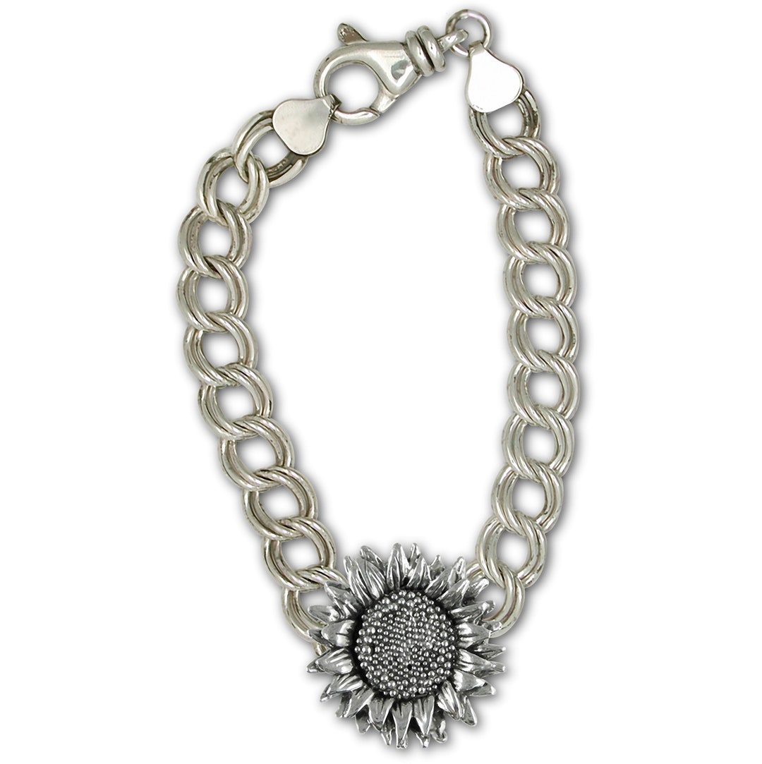 Sunflower Jewelry Sterling Silver Handmade Sunflower