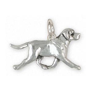 Labrador Retriever Jewelry Labrador Retriever Charm Jewelry Sterling Silver Handmade Dog Charm LB91X-C