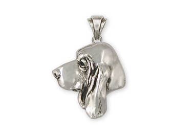 Basset Hound Jewelry Basset Hound Pendant Jewelry Sterling Silver Handmade Dog Pendant BAS7-P