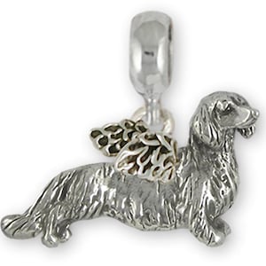 Dachshund Angel Jewelry Sterling Silver Handmade Dachshund Charm Slide This Charm Will Fit A Pandora® Slide Bracelet DA29-APNS