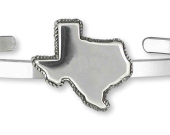 Texas Bracelet, Sterling Silver State of Texas Jewelry, Handmade Texas Link Bracelet Gift TX22S-CB