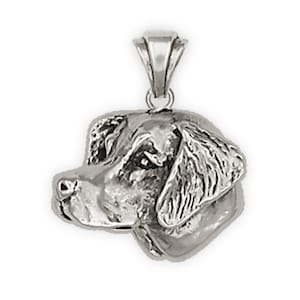 Brittany Spaniel Jewelry Brittany Dog Pendant Handmade Sterling Silver Dog Jewelry BR1-P