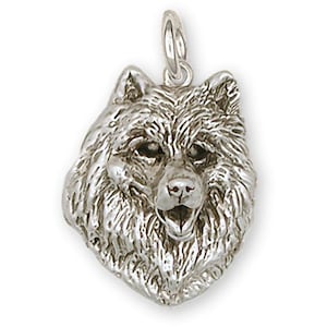 Samoyed Jewelry Sterling Silver Handmade Samoyed Charm  SM7-C