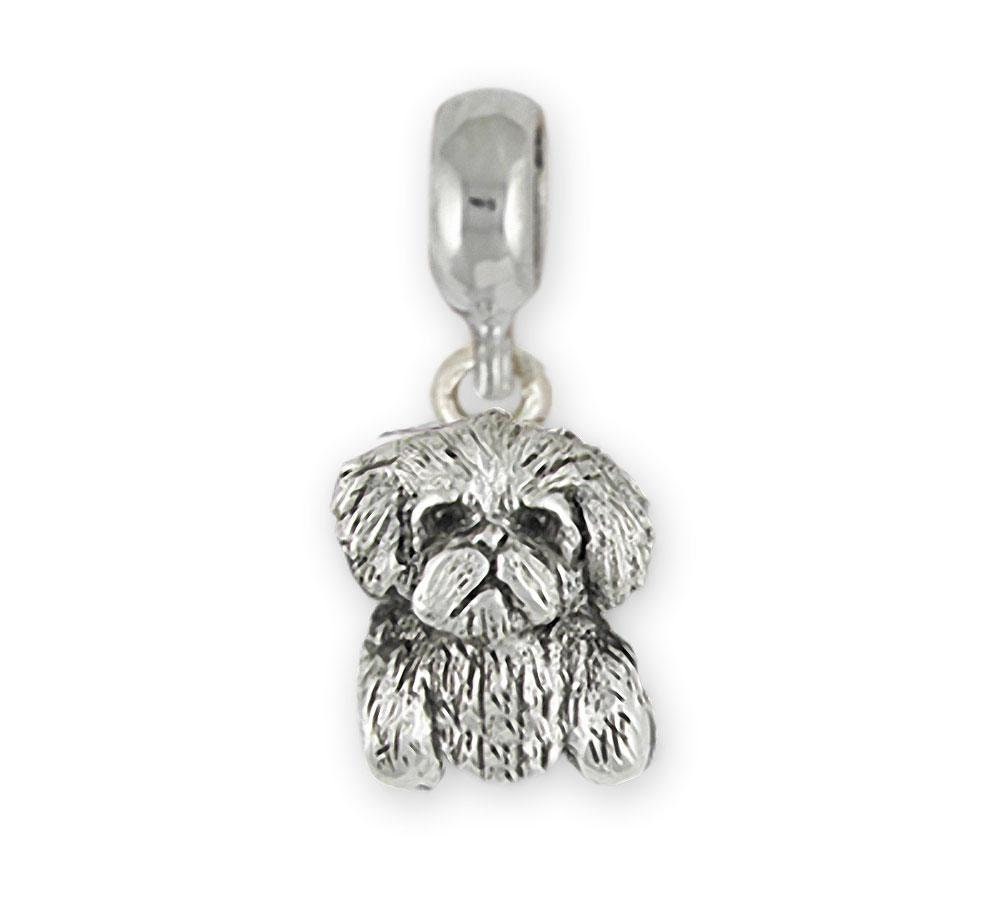 Maltese Jewelry Sterling Silver Handmade Maltese Pandora Charm Slide This Charm Will Fit A Pandora Slide Bracelet ML16N PNS Etsy