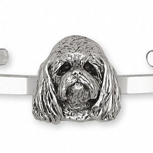 Maltese Jewelry Sterling Silver Handmade Maltese Dog Bracelet  T6-CB
