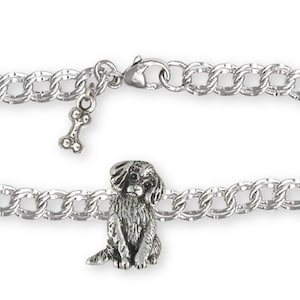 Cavalier Schmuck Cavalier König Charles Spaniel Welpe Schmuck Sterling Silber Handarbeit Hundearmband CV27-B