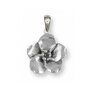 Forget Me Not Pendant Jewelry Sterling Silver Handmade Flower Pendant FMN2-P