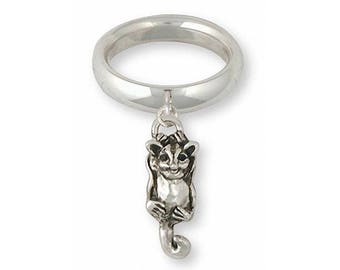 Sugar Glider RING Jewelry Sterling Silver Sugar Glider Ring Handmade Sugar Glider Jewelry SG6-CR