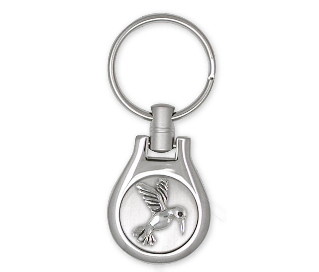 Porte-clés Pendentif Colibri Cygne En Vol – Argenté, Motif Südvogel, Unisexe | Accessoire Décoration Clés Ou Sac